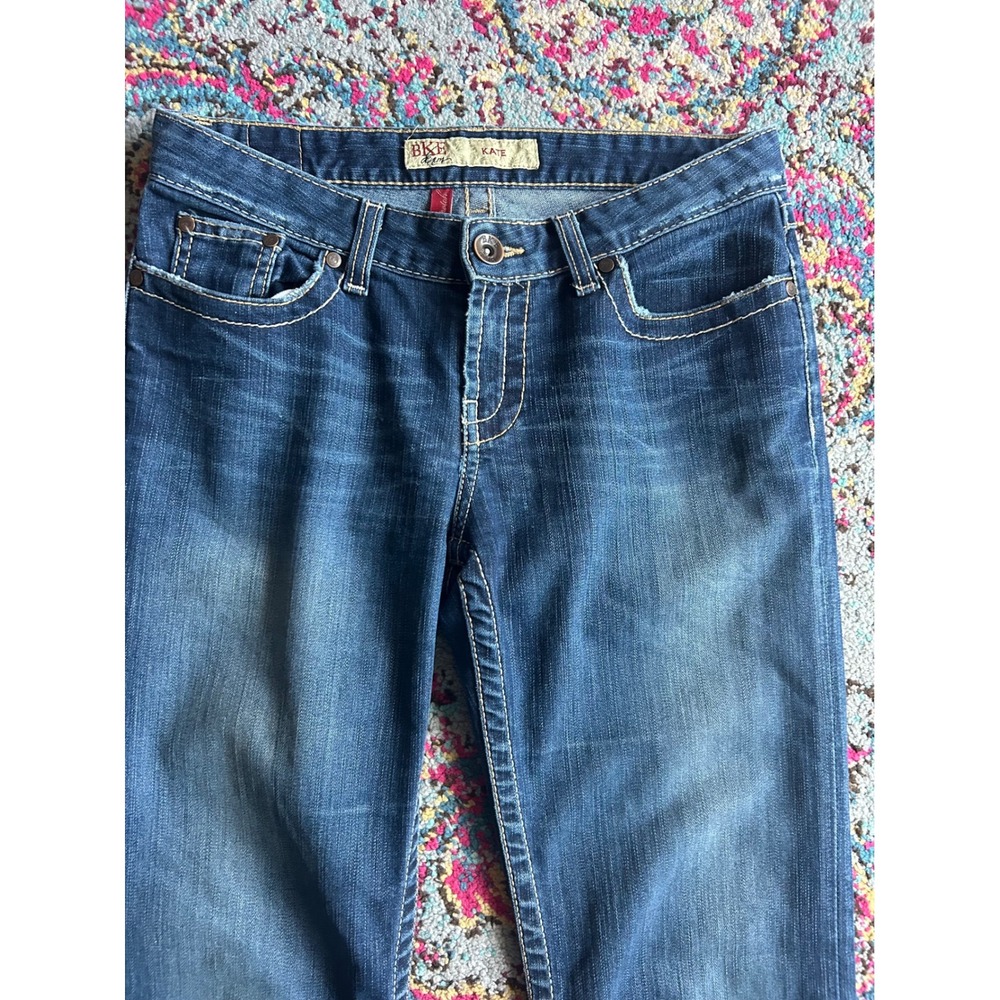 BKE Kate Bootcut Jeans Womens‎ 28x31.5 Medium Wash Stretch Embroidered Denim